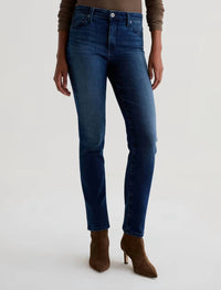 AG Jeans Mari Mid Rise Slim Straight Jeans in epilogue - women's jeans