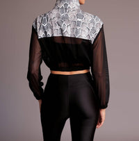 HEROINE SPORT Illusion Lightweight Performance Jacket in snow python - women's jacket - alternate view