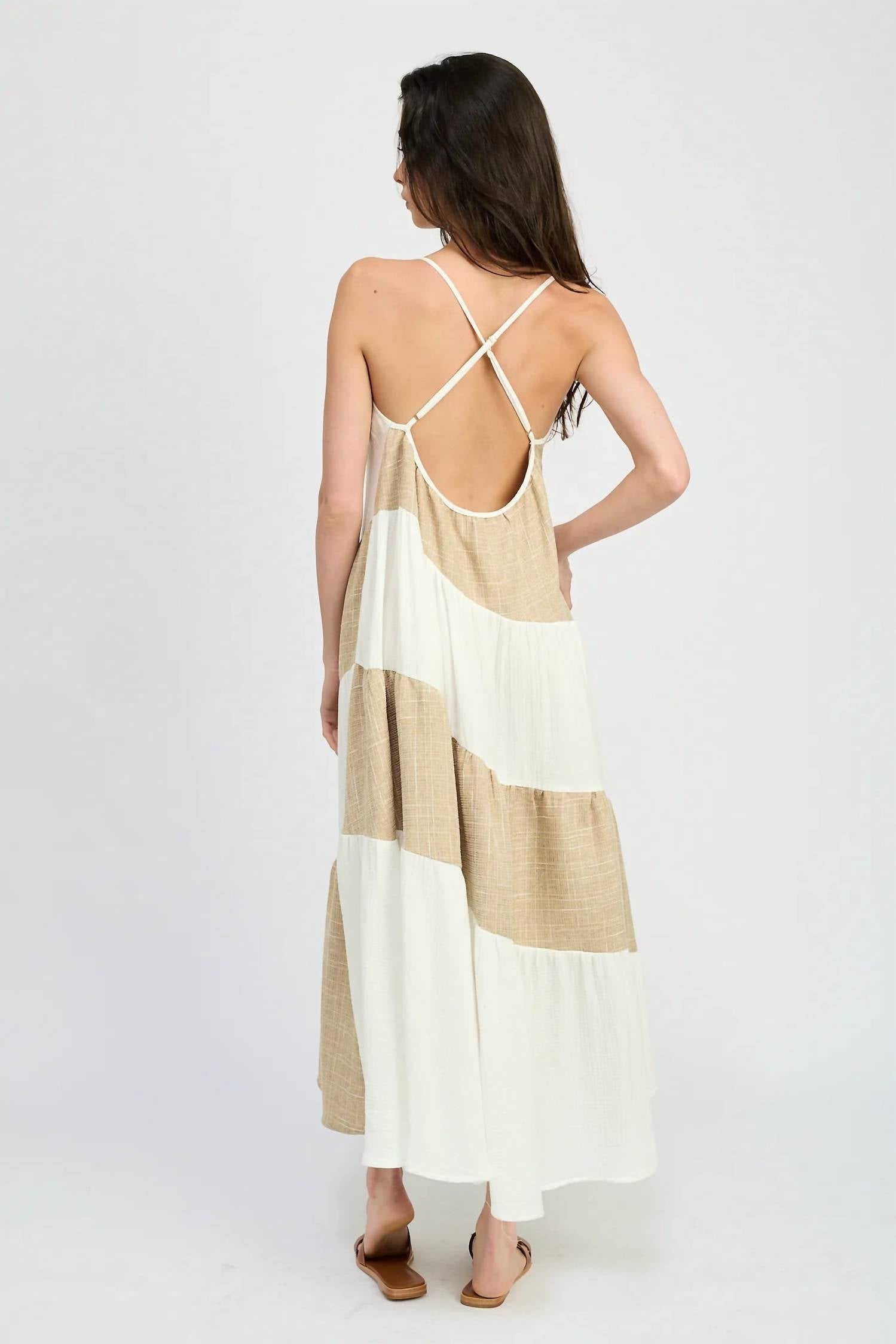 Jacquie The Label - Ava Mixed Media Maxi Dress