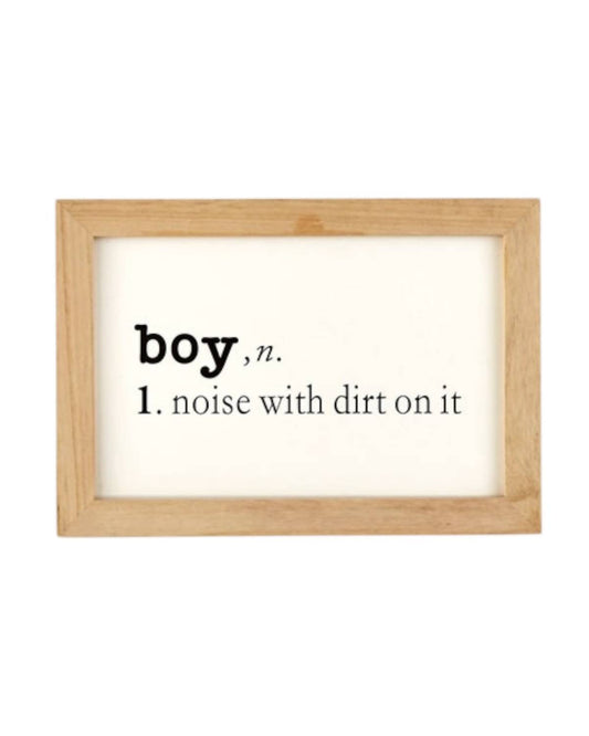 Two'S Company - Boys Noise With Dirt On It Wall Art