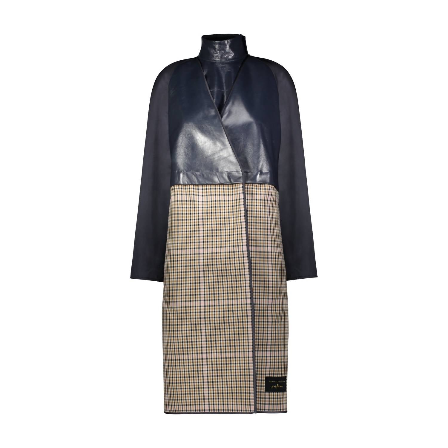 Marina Moscone - Women's Removable Funnel Collar Trench Coat