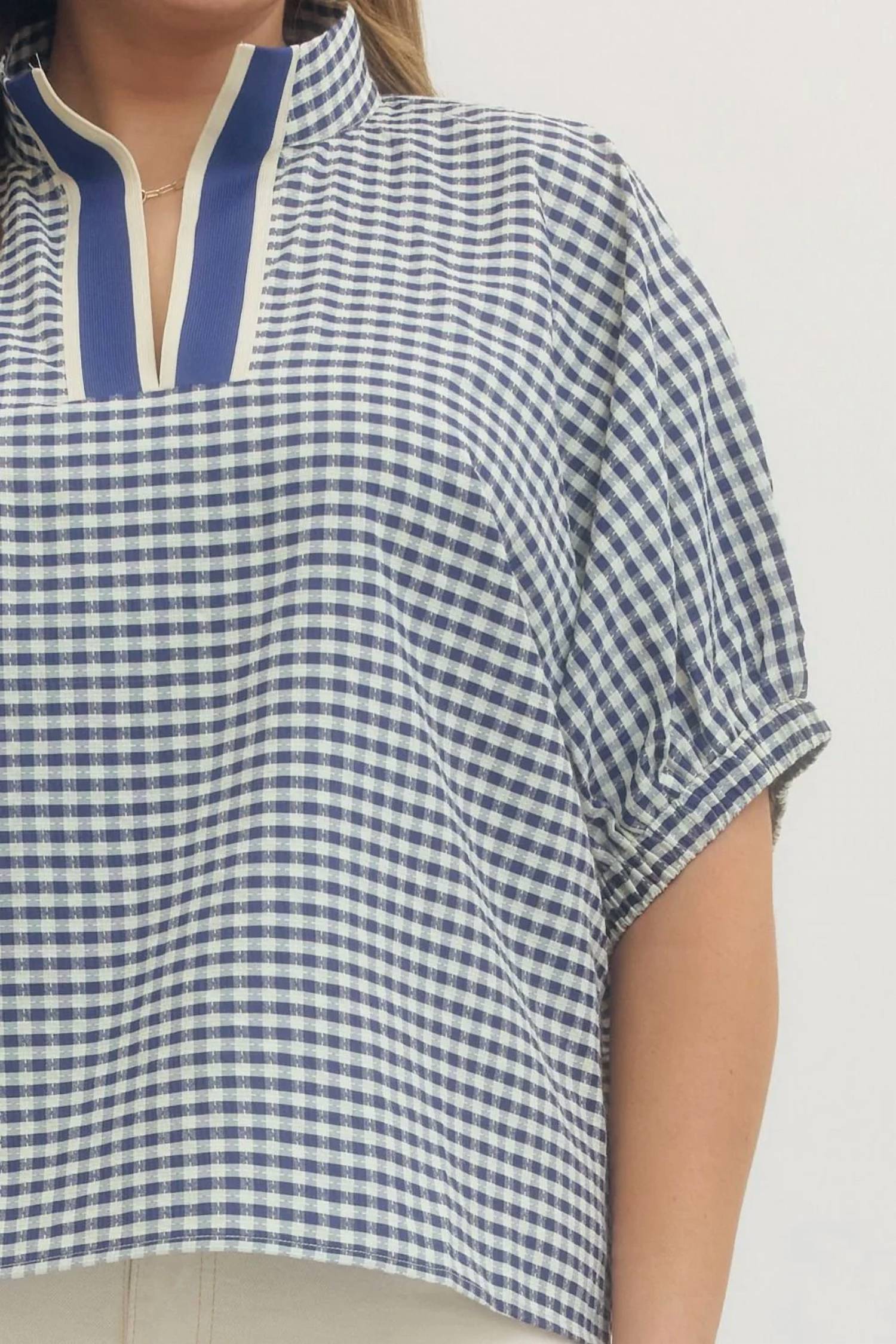 Entro - Short Sleeve Top - Plus