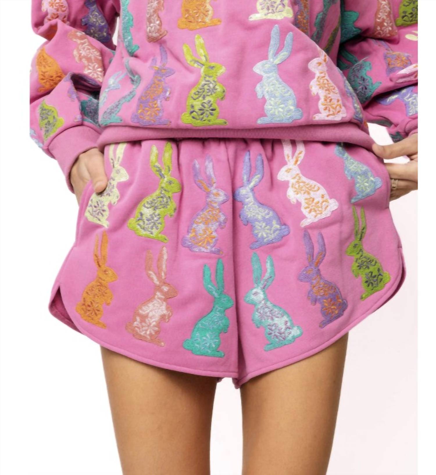 Queen Of Sparkles - Easter Bunny Sweatshorts