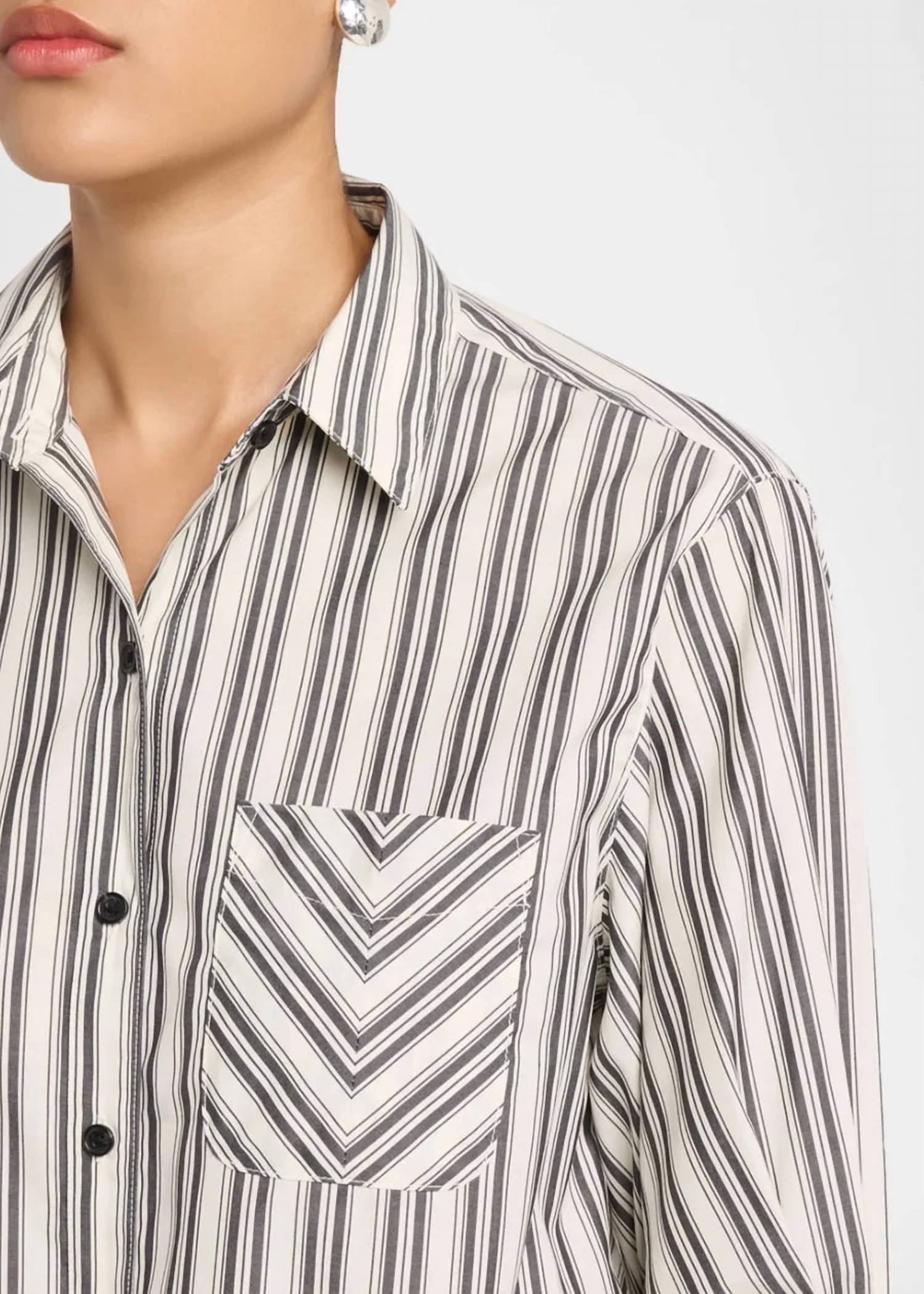Rag & Bone - Lucia Striped Poplin Shirt