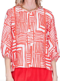 Joy Joy - Gored 3/4 Full Sleeve Top