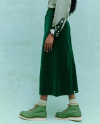 The Great. - Velvet Column Skirt