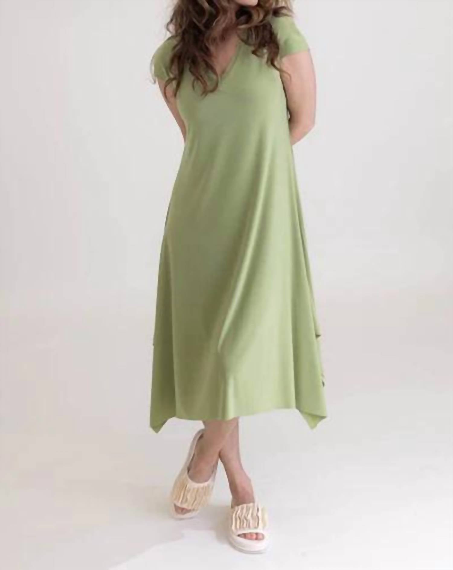 Sympli - Splice V-Neck Dress