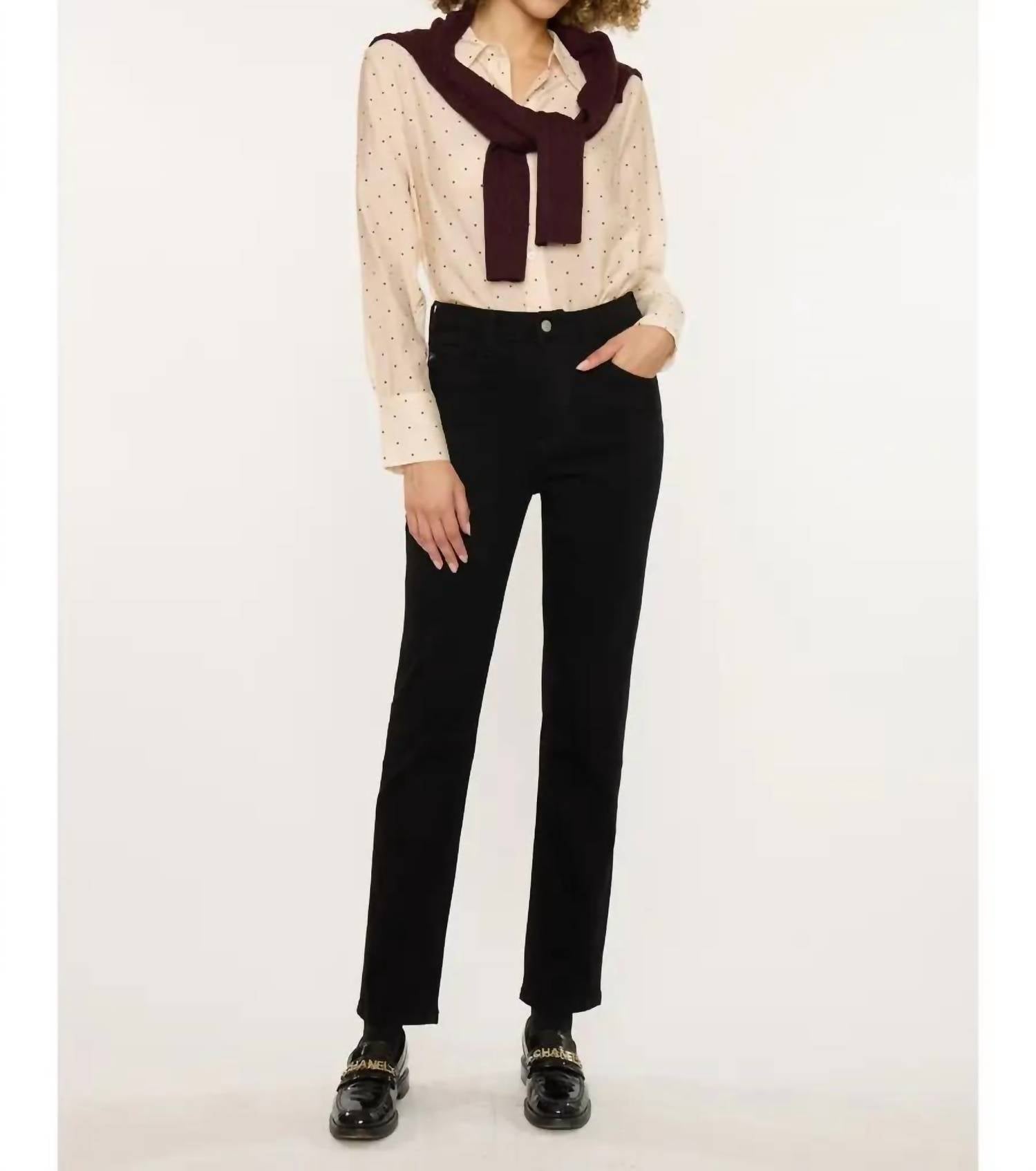 Kancan - High Rise Slim Straight Jean