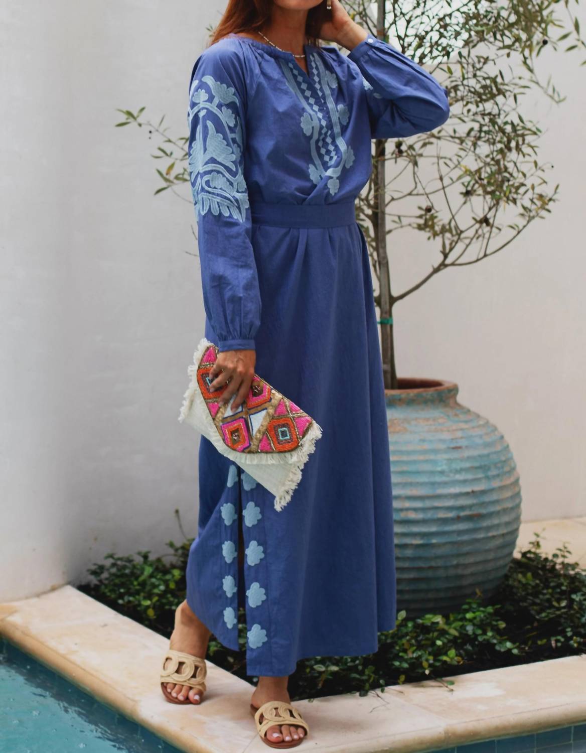 Exvoto - Jules Caftan With Embroidery