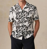 Faherty - Short-sleeve Linen Camp Shirt