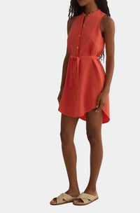 Bella Dahl - Sleeveless Placket Pullover Mini Dress