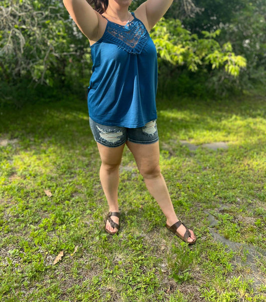 Bibi - Lace Detail Tank Top