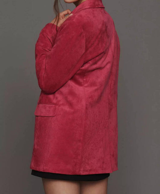 Dolan - Left Coast Faux-suede Boyfriend Blazer