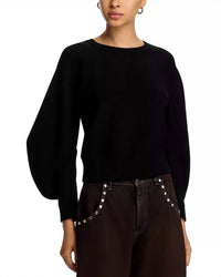 Steve Madden - Rosina Fine Rib Balloon Sleeve Sweater