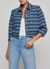 L'Agence - Jia Crop 3/4 Sleeve Jacket