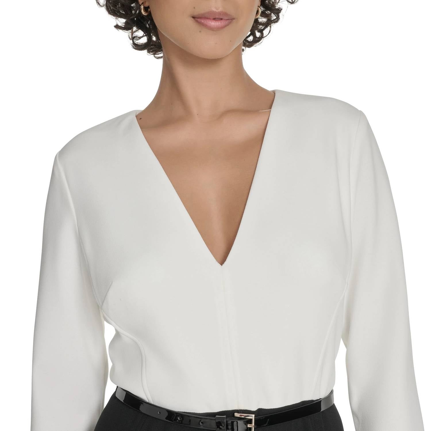 Tommy Hilfiger - V-neck Colorblock Midi Dress