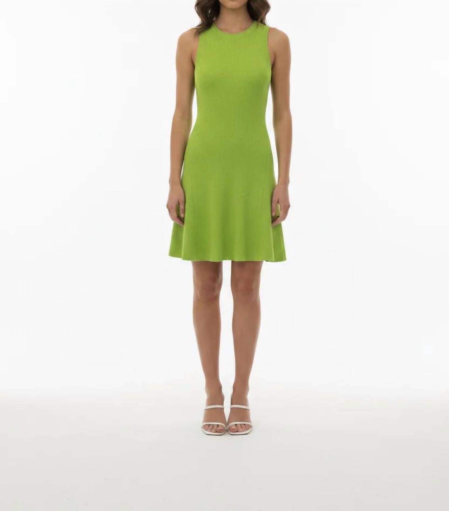 Saints & Hearts - Sleeveless Ribbed Swing Dress