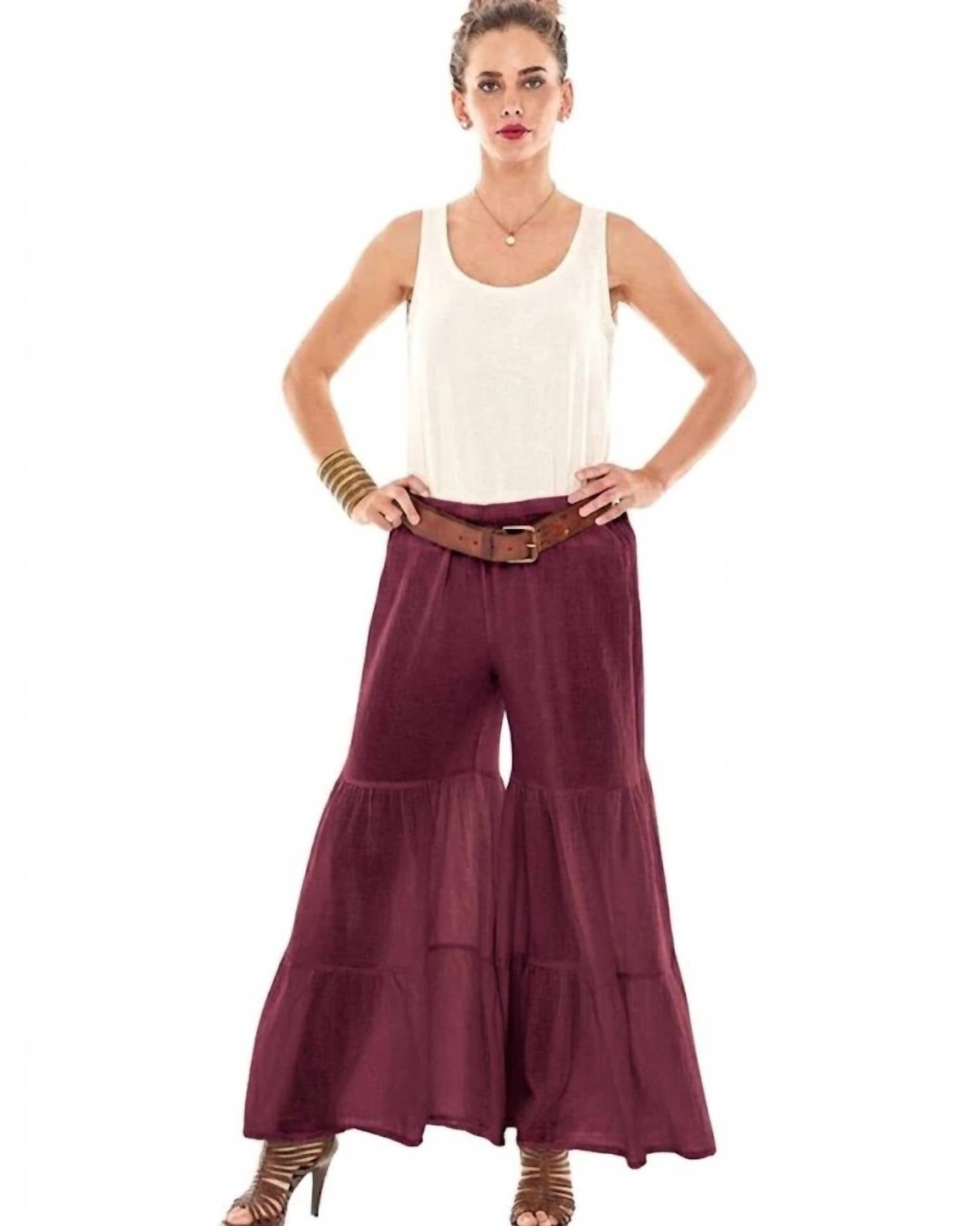 Oh My Gauze! - Aloha Wide Flared Pants