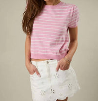 Sunday Edition - Rosy Knit Top