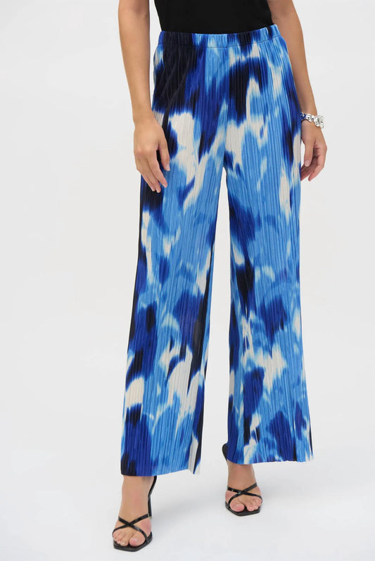 Joseph Ribkoff - Tropical Print Wide Leg Pants