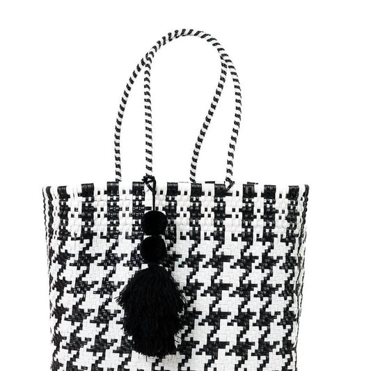 Valerosa - Women's Houndstooth Playera Tote Bag