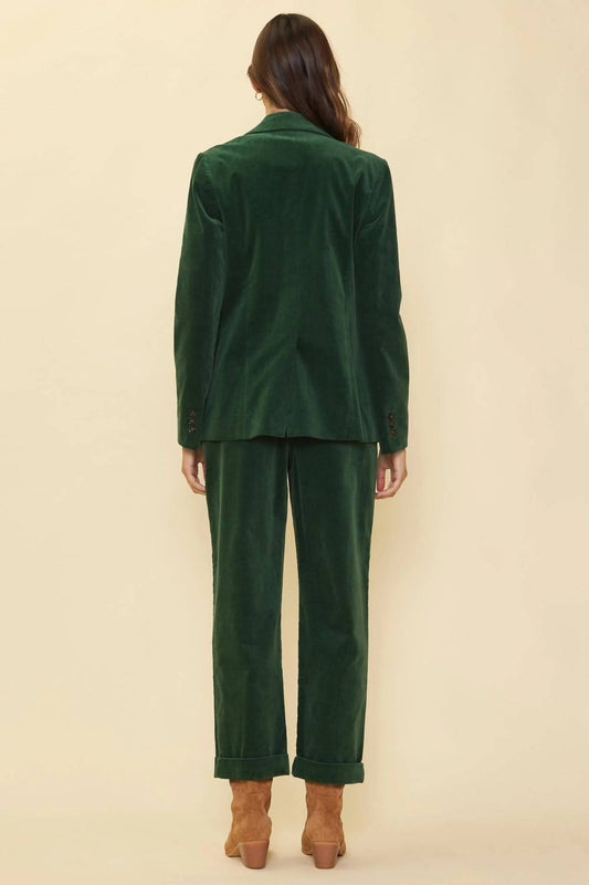 Skies Are Blue - Selena Tailored Corduroy Blazer