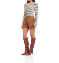 Fifteen Twenty - Faux Suede Modern Shorts
