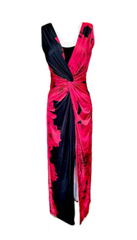 Ariella - Women's Twist Front Slit Maxi Dress