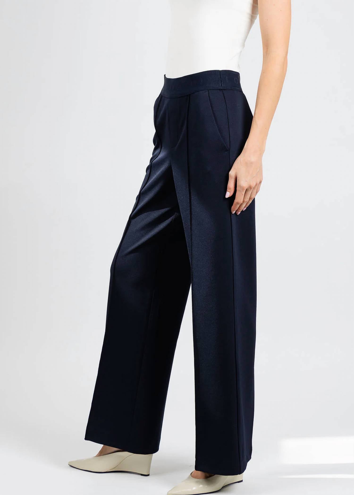 Oui - Pull-on Straight Pants