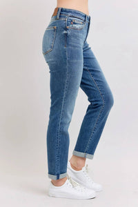 Judy Blue - Women's Isabella Midrise Vintage Wash Boyfriend Jean