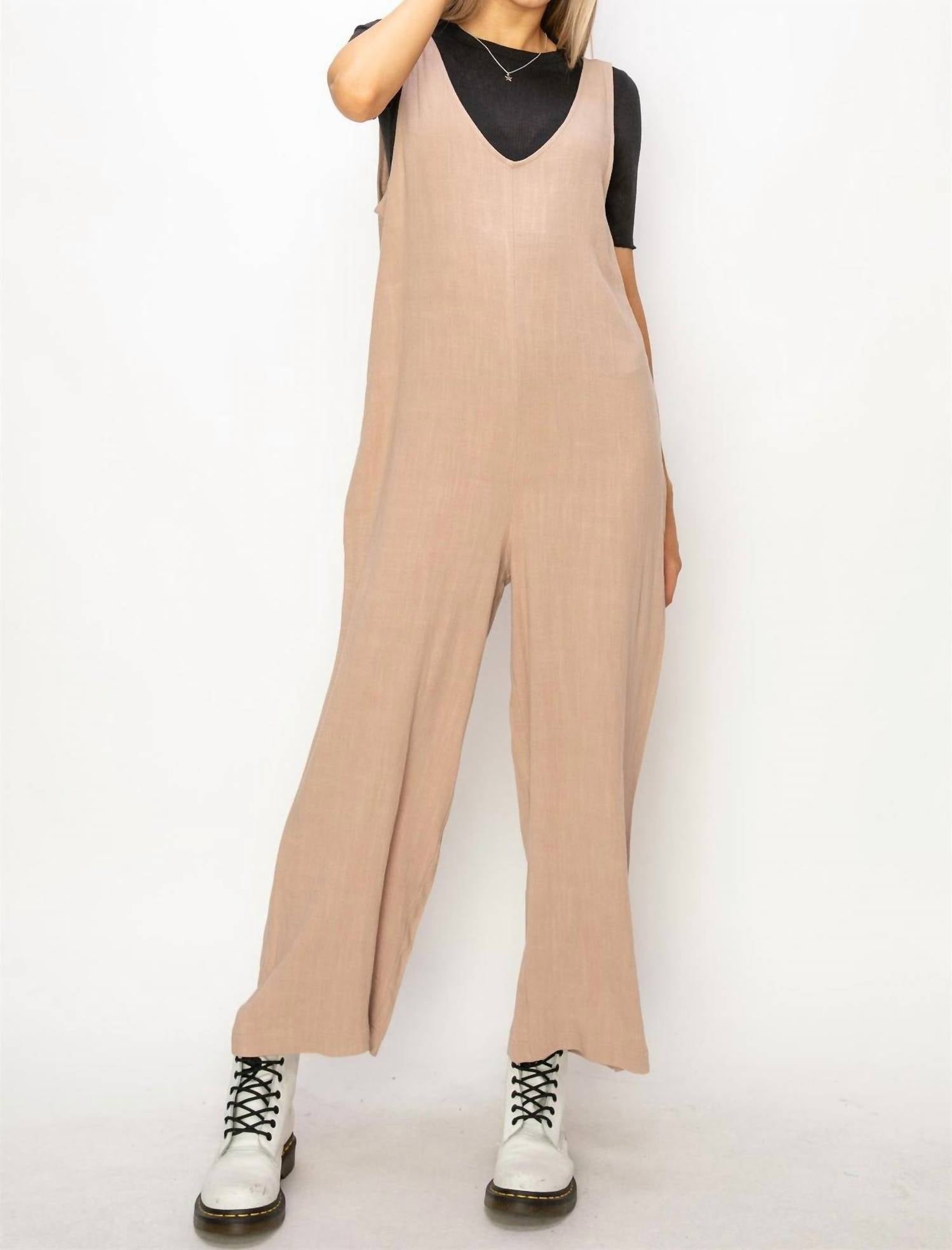 Hyfve - Linen Luxury Straight Leg Jumpsuit