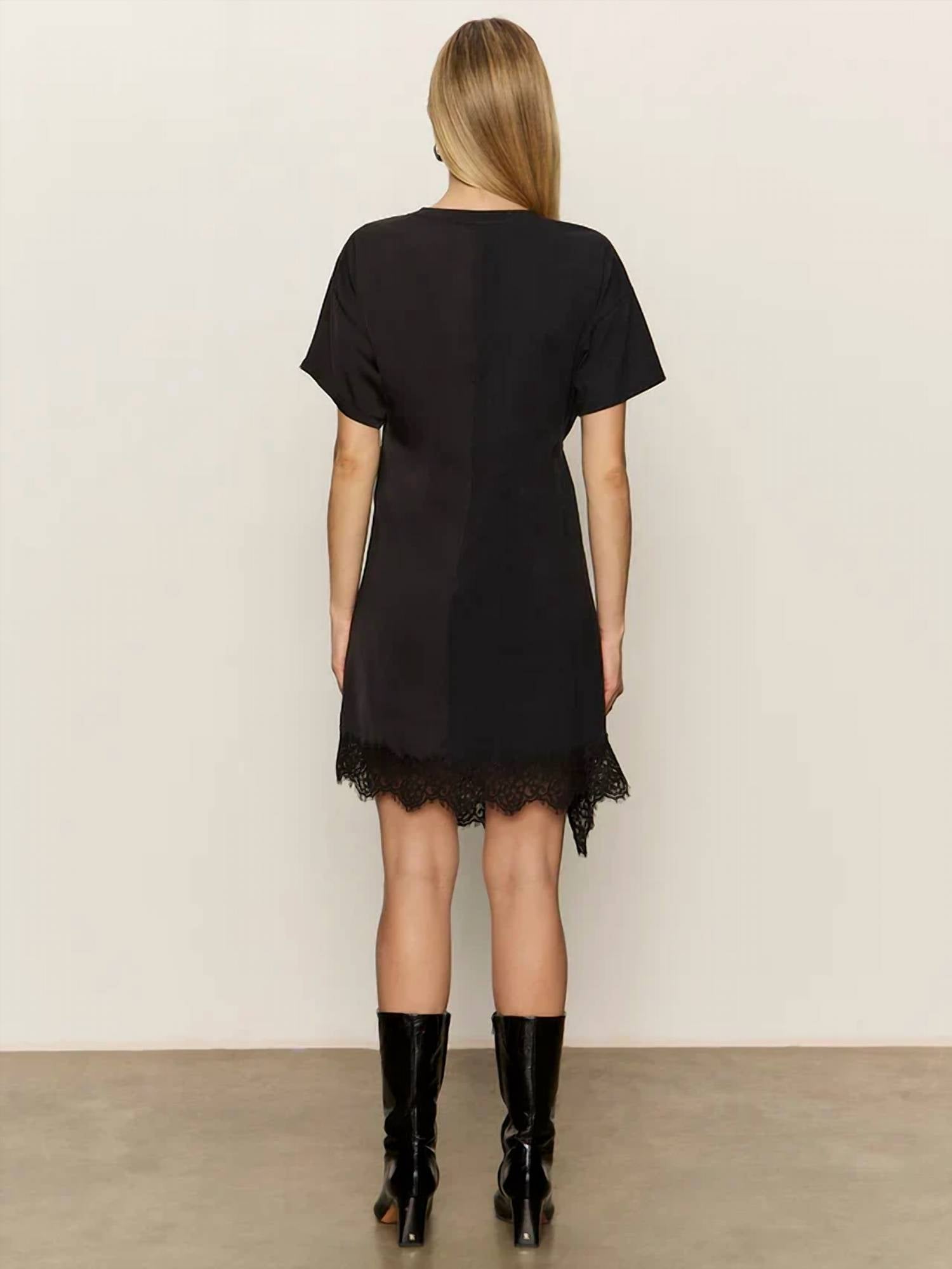 Sanctuary - Satin Mix Tee Shirt Dress