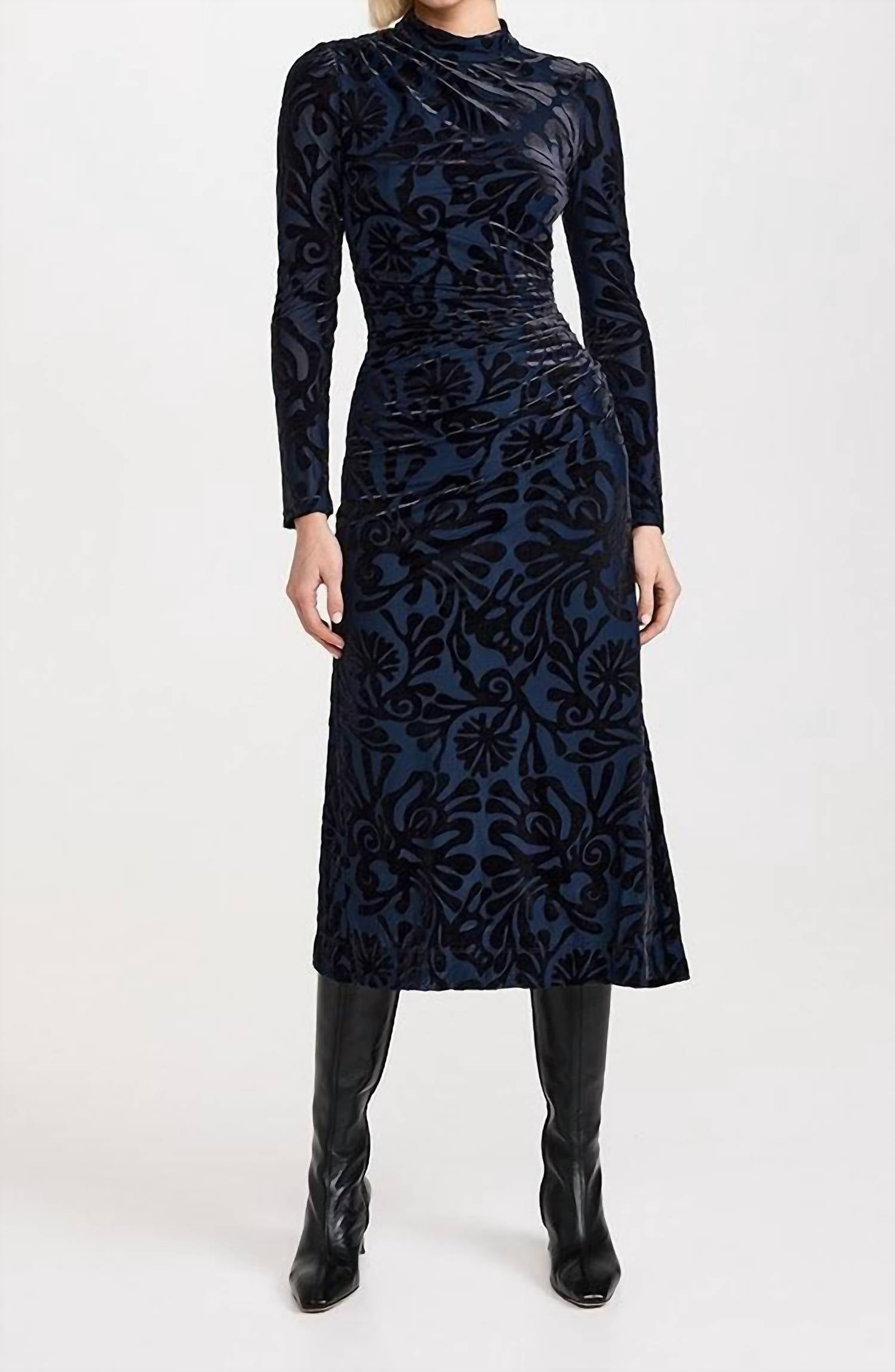 Sea - Alia Stretch Burnout Velvet Dress