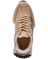 STEVE MADDEN Women's Campo Sneaker in tan - women's sneaker - alternate view