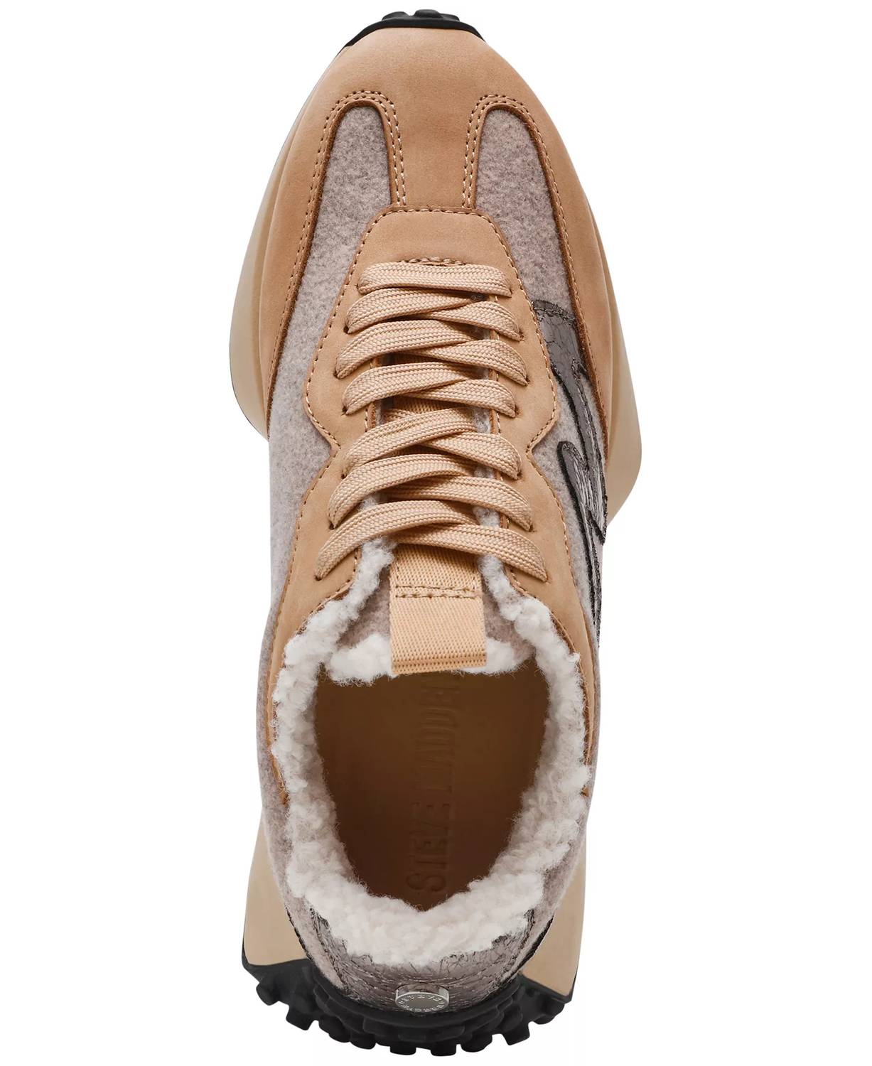 STEVE MADDEN Women's Campo Sneaker in tan - women's sneaker - alternate view