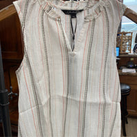 Charlie B - Ruffle Collar Sleeveless Blouse