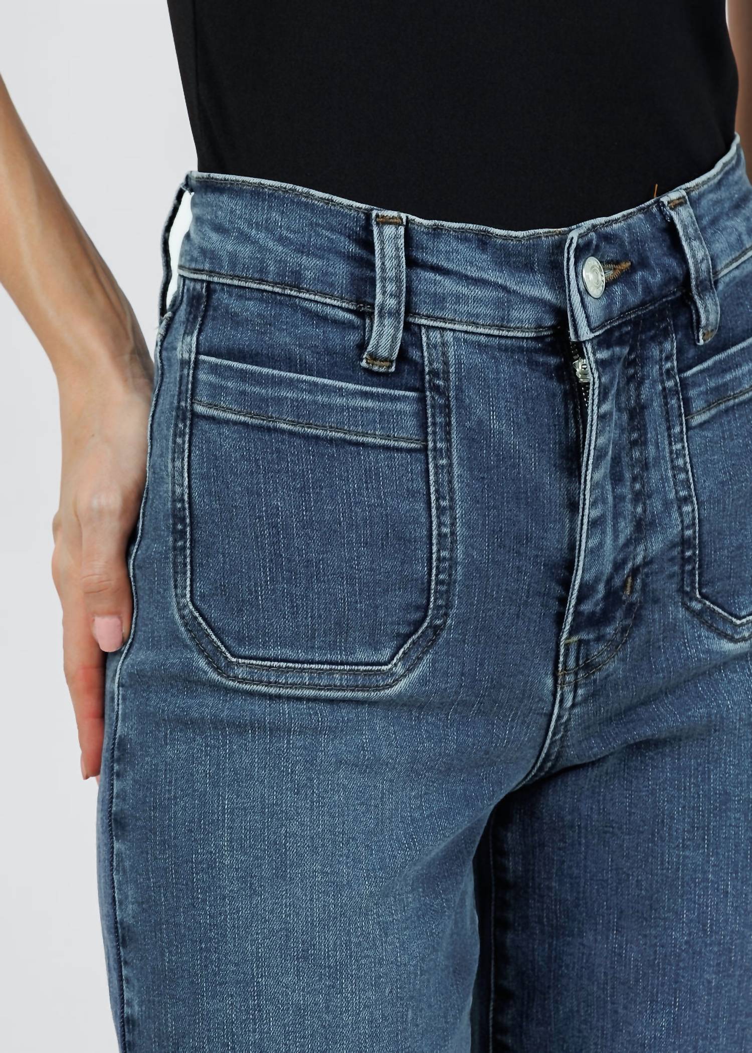 Frame - Le Slim Palazzo Modernist Pocket Jeans