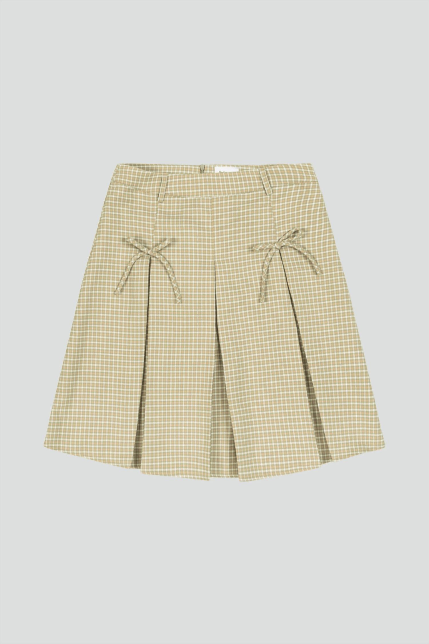 Find Me Now - Women's Bow Pleated Skirt