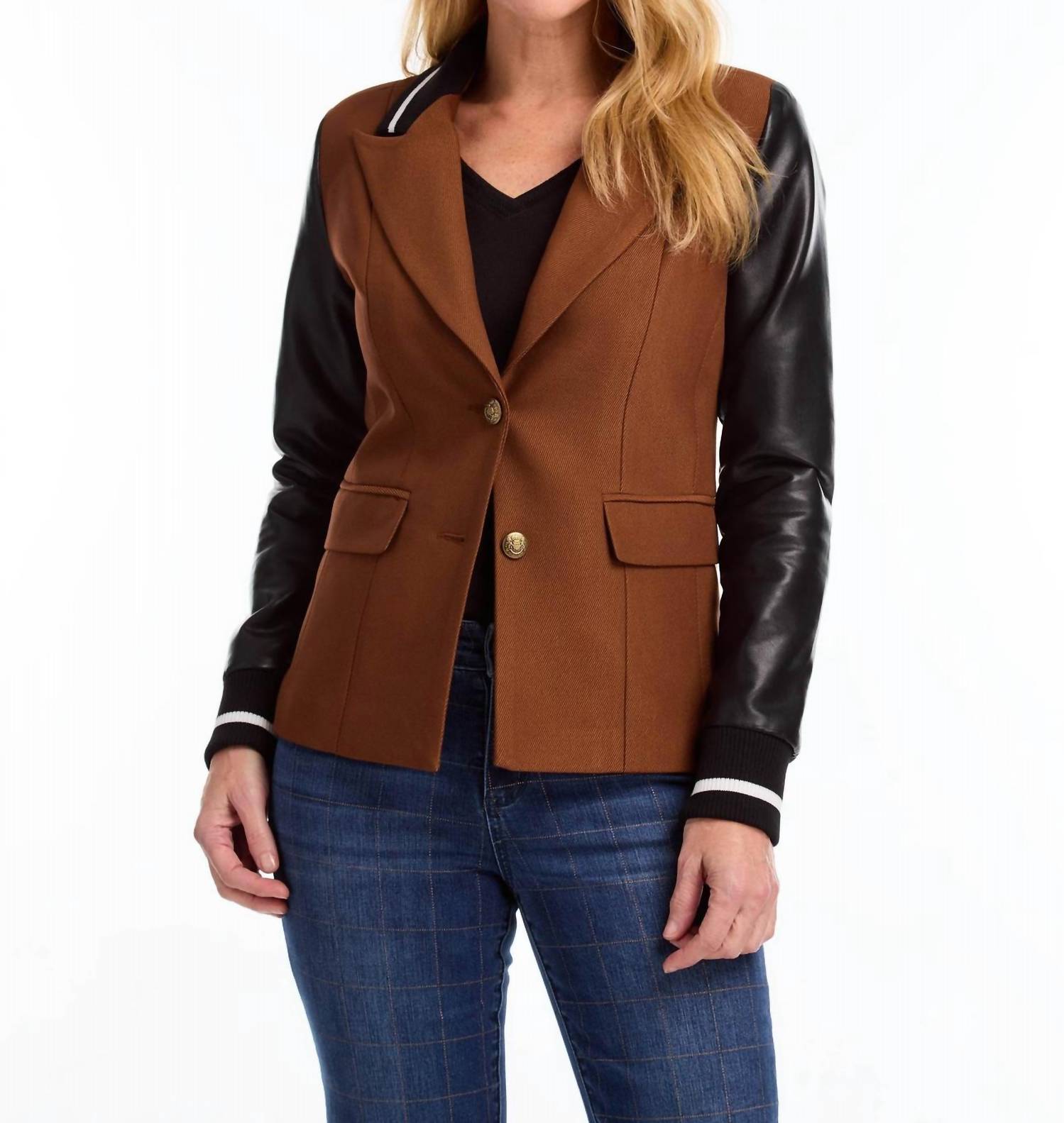 Fdj - Mixed Media Blazer
