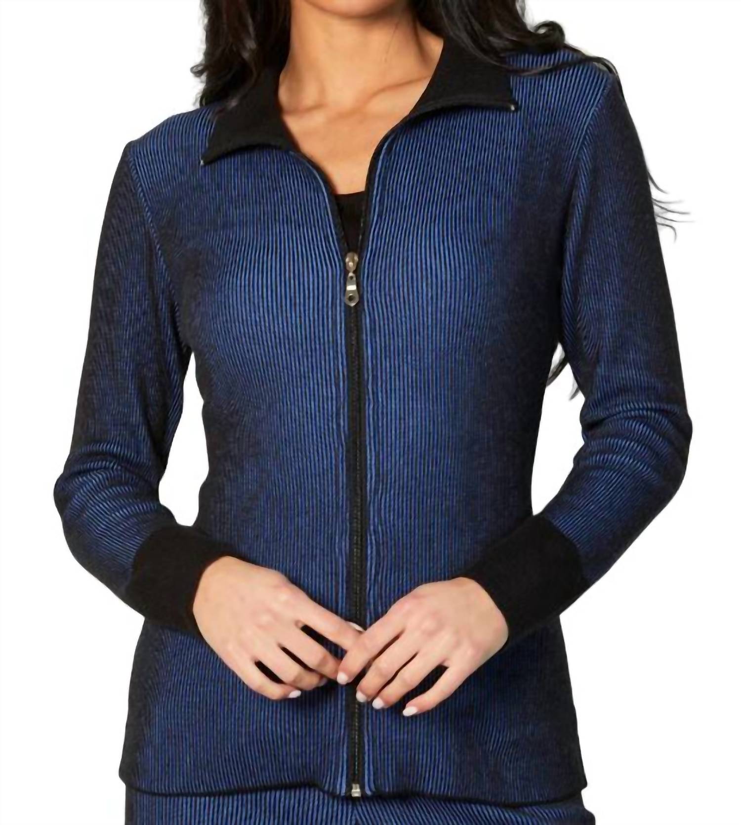 Two Tone Ribbed Cardigan