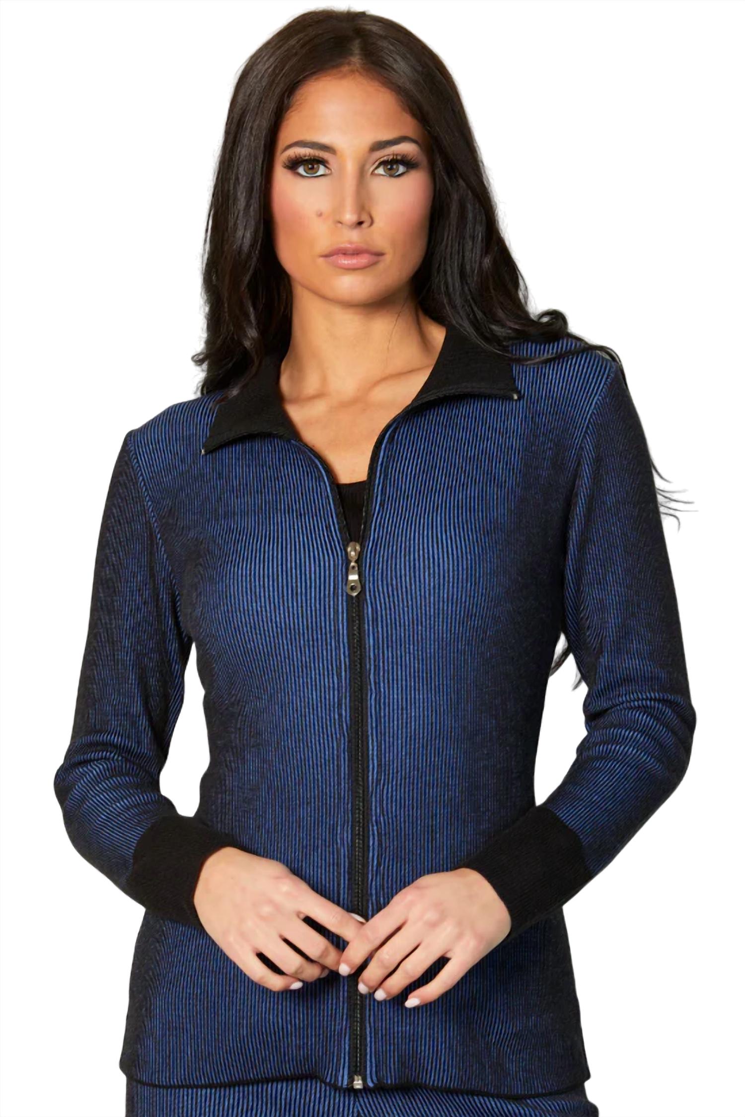 Two Tone Ribbed Cardigan
