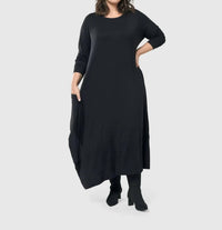 ALEMBIKA Midnight Maxi Dress in black - women's dress - view 9