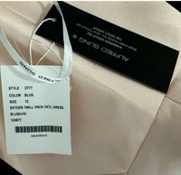 Alfred Sung - Satin Twill V-neck Cocktail Dress