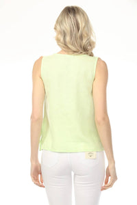 Charlie B - Side Ties Solid Linen Blend Sleeveless Top