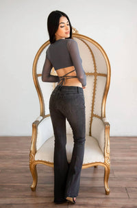 Articles Of Society - Thea Mid Rise Flare Jeans