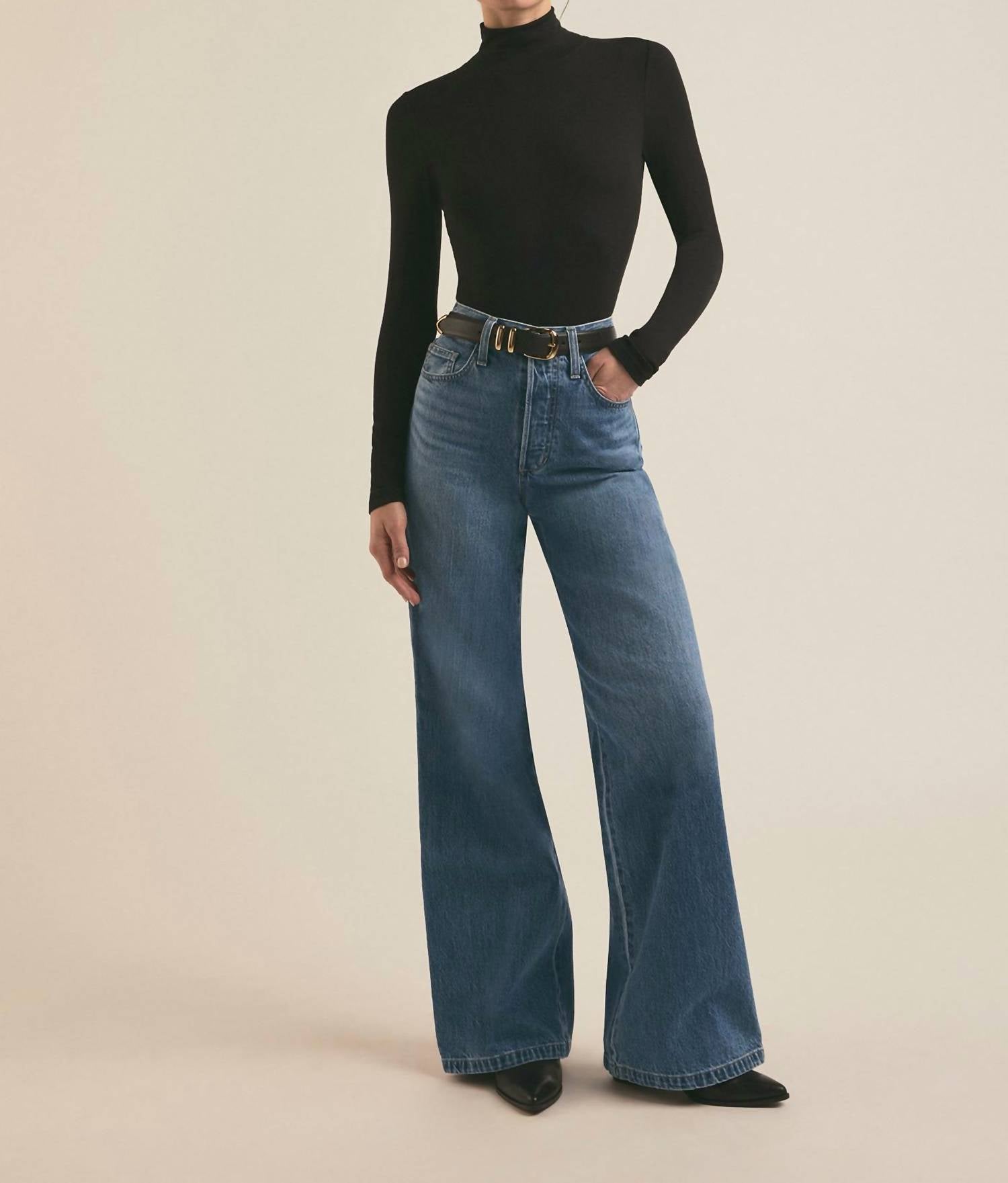 Favorite Daughter - Masha Super High Rise Wide Leg Jeans