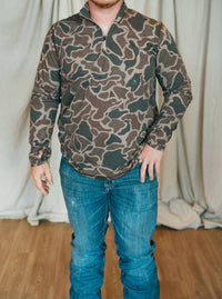 Over Under - Duck Camo 1/4 Zip Pullover