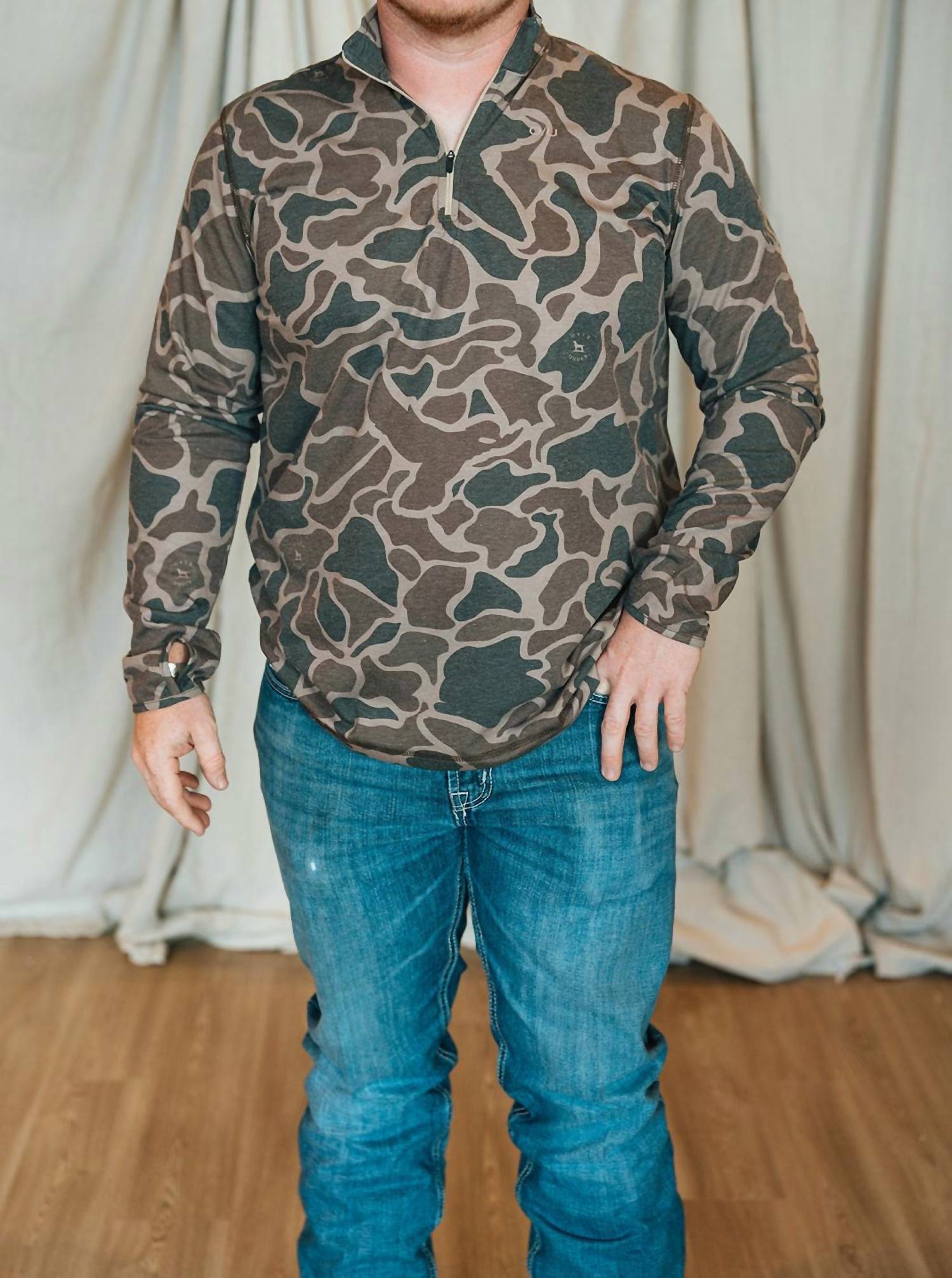 Over Under - Duck Camo 1/4 Zip Pullover