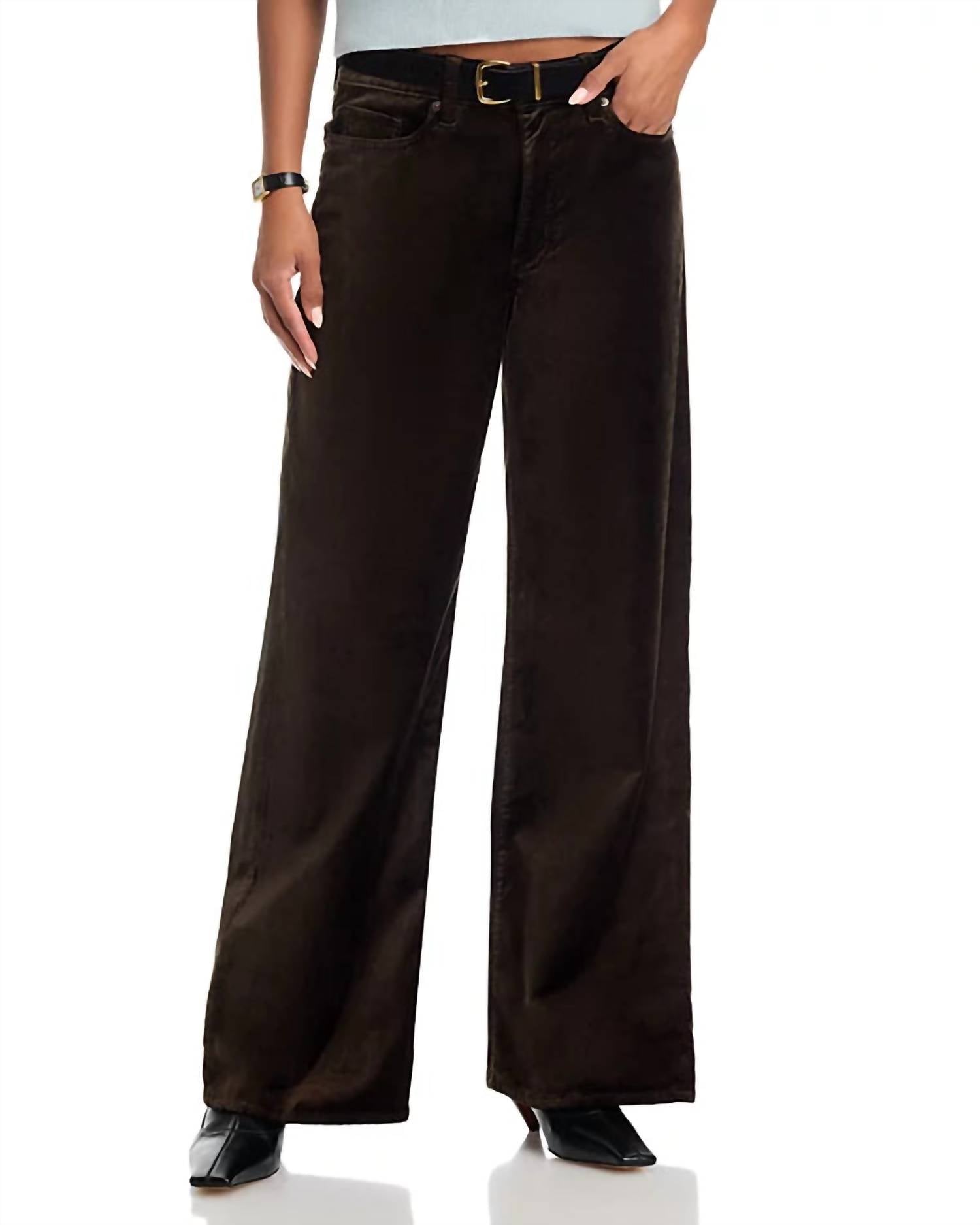 Frame - Le Slim Palazzo Velveteen Pant