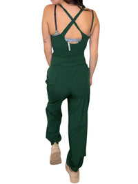 Rae Mode - Front Cut-out Active Jogger Jumpsuit